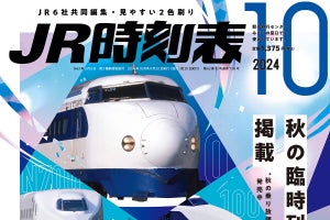 「JR時刻表」10月号、東海道新幹線60周年「歴史をたどる」巻頭特集