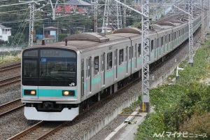 JR東日本209系1000番代を常磐線カラーに - 地下鉄直通型車両撮影会