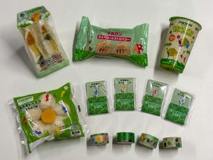 【ファミマ×ピクミン】「ピクミンがはこんできた果実でつくったフルーツサンド」や「トキメキノミのゼリードリンク」などが登場