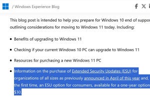 Windows 10に個人向けESU、30ドルで1年間「延命」可能に - 阿久津良和のWindows Weekly Report