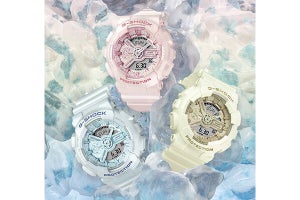 カシオ「G-SHOCK」、シルクの質感を表現した偏光パール塗装の「GMA_S110ST」3モデル