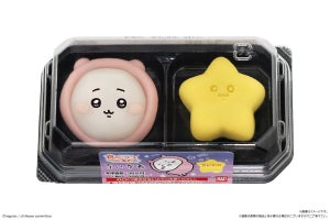 【ファミマ】ちいかわの和菓子がパジャマデザインで登場!  ちいかわ・ハチワレ・うさぎと星がセットに