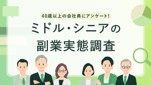 40歳以上の会社員5人に1人が「副業」を実施 - 副業して良かったこと、苦労したこととは?