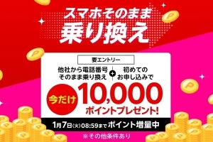 楽天モバイル、現在実施中の3つのキャンペーンが年末年始限定でポイント増額