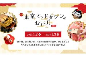 振る舞い酒に獅子舞！東京ミッドタウンで新年の幕開けを祝うお正月イベント