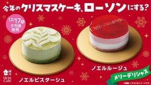 今年のクリスマスケーキ、ローソンにする? 華やかな小さめケーキを新発売