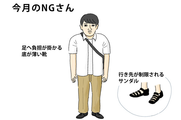 40男の「NG」な休日服 第29回 近場の旅行に避けたい靴やサンダル