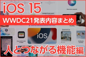 iPhone基本の「き」 第453回 iOS 15の「人とつながる」機能を詳しく解説 - FaceTime・SharePlay・あなたと共有