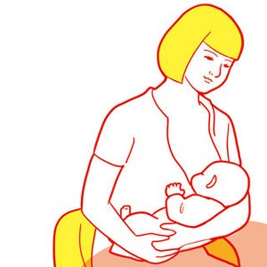 厳選! 授乳四十八手 第1回 基本のポーズ「縁側の猫ババア」