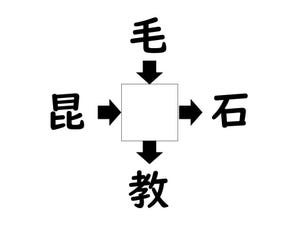 謎解き!コレができれば漢字王!? 第170回 【レベル4】何の漢字が入るでしょう? - 10秒で分かったら達人級!