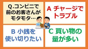 章月綾乃の【運勢を切り開く心理テスト】 第60回 【心理テスト】コンビニで前のお客さんがモタモタ…その理由は? - 三択でわかる「イライラのモト」