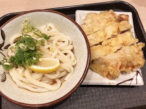 立ち食いそば散歩 第122回 グルメの街・蒲田の「うどん038」で「ジャンボとり天ぶっかけ」を食す