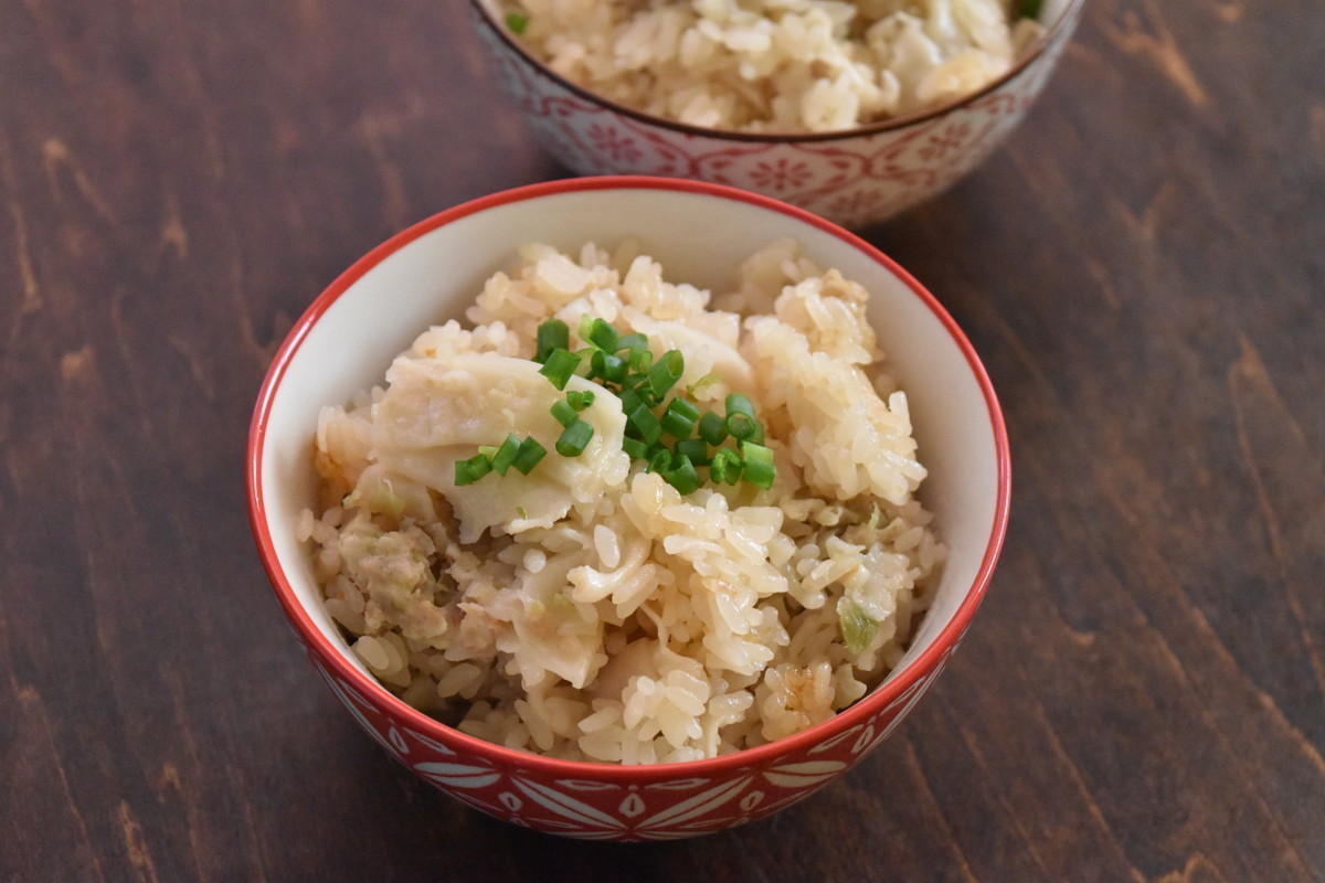 簡単! 炊飯器で作れるおいしいレシピ 第64回 炊飯器で作る! - 簡単「餃子の炊き込みごはん」