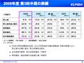 スキームが整えば産業再生法の検討も - エルピーダ2008年度第3四半期決算