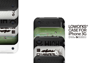 ポップなグラフィックのiPhoneケース「LOWORKS CASE FOR iPhone3G」