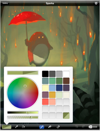 iPhoneで人気な作画アプリのiPad版「Brushes - iPad Edition」発売