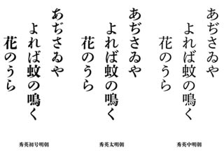 DNP、秀英体3書体をモリサワにライセンス提供-2010年秋よりリリース