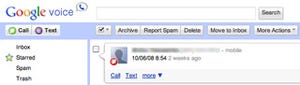ボイス版Gmail「Google Voice」、米国で一般提供開始
