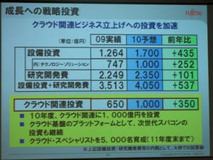 富士通、「クラウド」と「グローバル」で"攻め"に転じる- 山本社長が説明