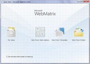 簡単&快適! 新たなWeb開発環境「Microsoft WebMatrix Beta」が登場