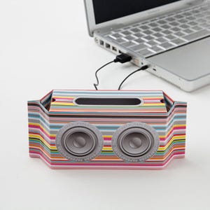 紙でできたスピーカー「MUSIC BOX PAPER SPEAKER」-軍事技術を応用