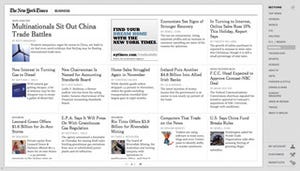 HTML5で制作された「New York Times」のオンライン版紹介