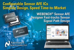 NS、コンフィギュラブル・センサAFE2製品と設計支援ツールを発表