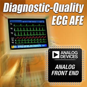 ADI、解析機能付きECG向けに集積AFEサブシステムを発表