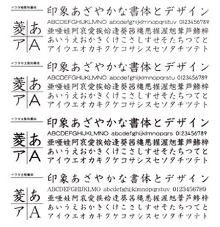 リョービ、OpenTypeのラインナップに3パッケージを追加-平成書体など