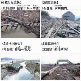 JR東日本、東日本大震災による地上設備の被害と復旧状況を発表