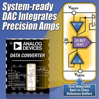 ADI、計測機器などの設計を簡素化できる高精度DACを発表