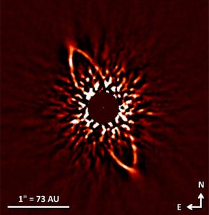 若い恒星系の塵のリング内にできたての惑星が存在? - すばる望遠鏡が発見