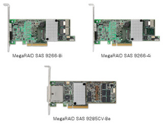 LSI、デュアル・コア6Gbps SAS ROC搭載MegaRAIDコントローラ3製品を発表