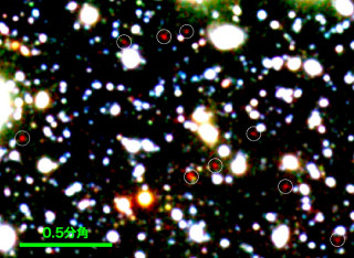 すばる望遠鏡、最遠方原始銀河団の記録を自身で塗り替えて127.2億光年に