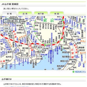 マピオン、駅検索と路線図を統合リニューアル