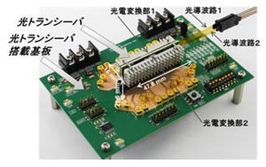 富士通研、転送速度25Gbpsを実現する小型光トランシーバ技術を開発