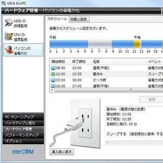 インターコムがスケジュールに沿って節電運用可能なオフィス向けソフト