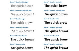 米Adobe、同社初のオープンソースのフォント「Source Sans Pro」配布開始