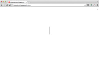 世界で一番シンプルなウェブのスタートページ「GoogleWithoutGoogle.com」
