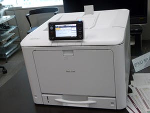 リコー、フルカラー液晶タッチパネルを搭載したオフィスプリンタを発表