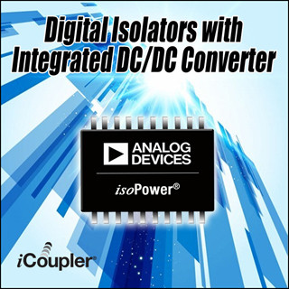 ADI、小型パッケージを採用した絶縁型DC/DCコンバータ8製品を発表