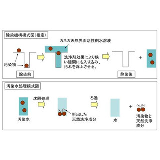 カネカ、天然物の成分を採用した放射性物質の除染用洗浄剤を開発