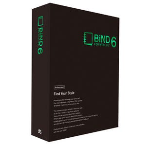 HTML・CSSの記述が不要なWeb制作ソフト「BiND for WebLiFE* 6」発売