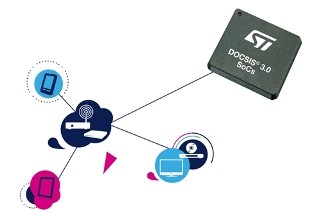 ST、DOCSIS 3.0規格に準拠するケーブルモデム用ICを発表