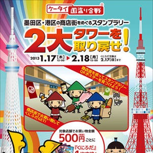 墨田区・港区商店街で「ケータイ国盗り合戦」イベント - マピオン