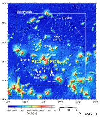 JAMSTECと東大、南鳥島周辺の海底下3mにて超高濃度レアアース泥を発見