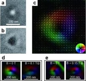 NIMS、空間反転対称性がある強磁性体でスキルミオン構造を観測