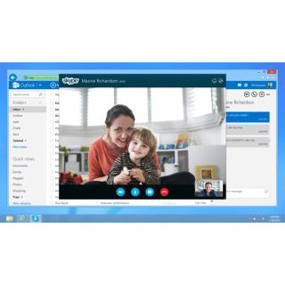 「Outlook.com」にSkypeを統合 - メール相手と即座に通話が可能