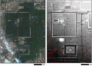 レーザー光でアンコール古代都市構造を解明
