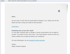 Appleの名前を利用したフィッシング詐欺の増加を確認 - カスペルスキー